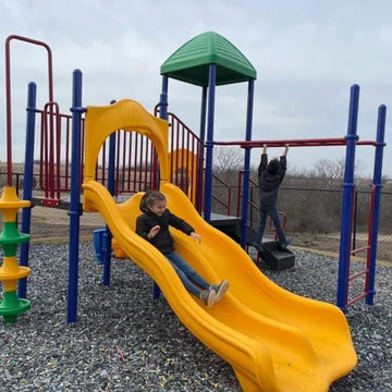 Sunset Harbor playground system installed at a church site in southern Iowa