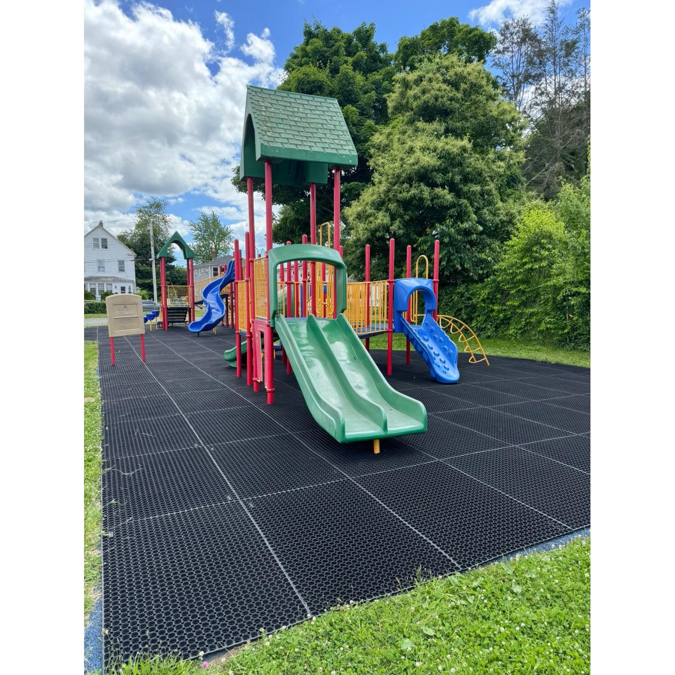 LMADRS accessible playground safety matting, one of the surfacing options discussed for ADA-compliant playground routes