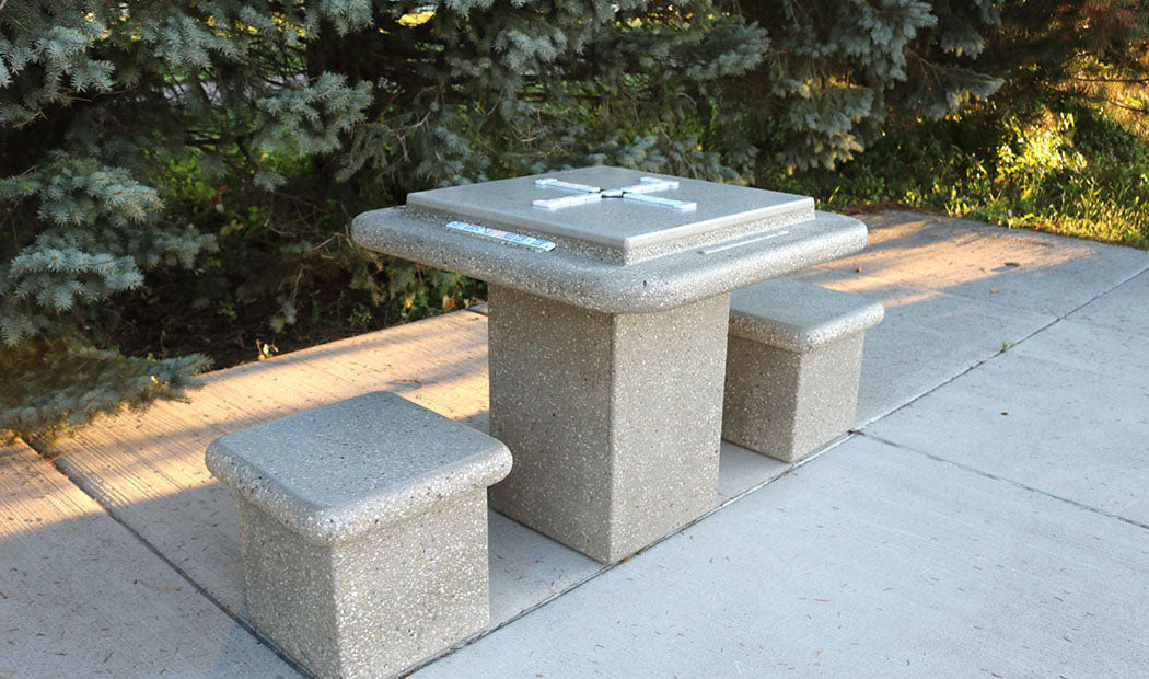 Concrete Dominoes Table for Sale