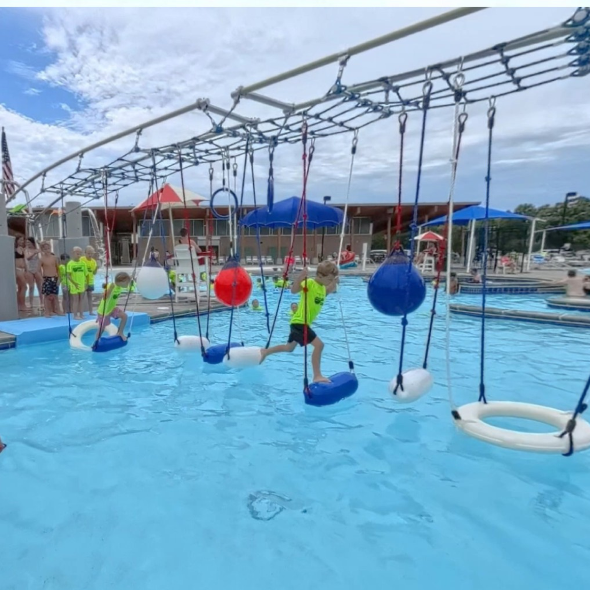 Commercial Pool Obstacle Course for Sale — Outdoor Workout Supply