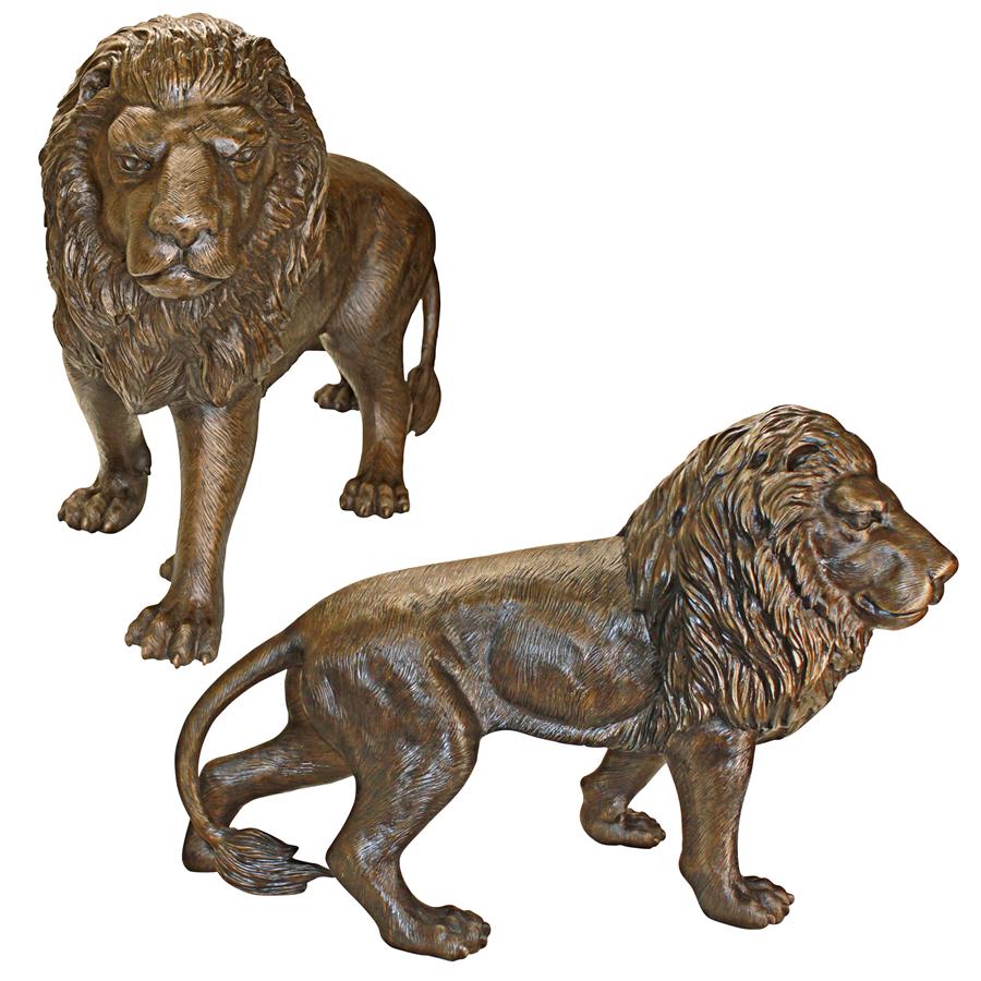 Large Bronze Lion Statues For Sale