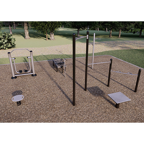 Pocket Fitness Park B - Commercial Outdoor Exercise Equipment