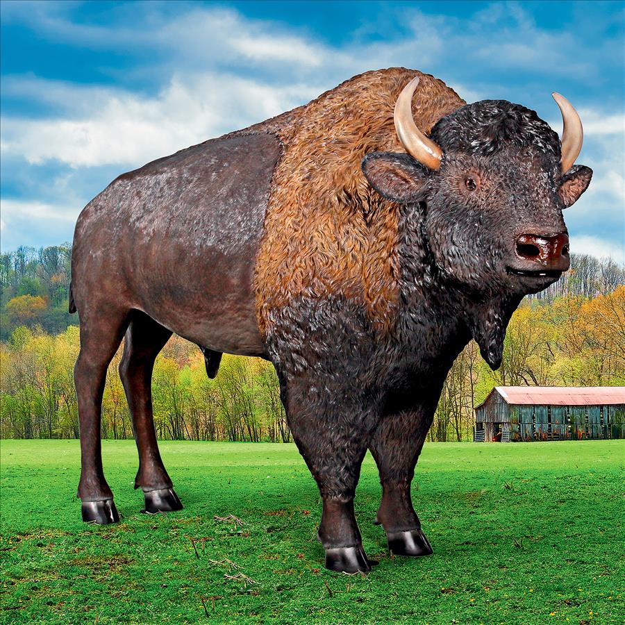 Outdoor Buffalo Statue For Sale