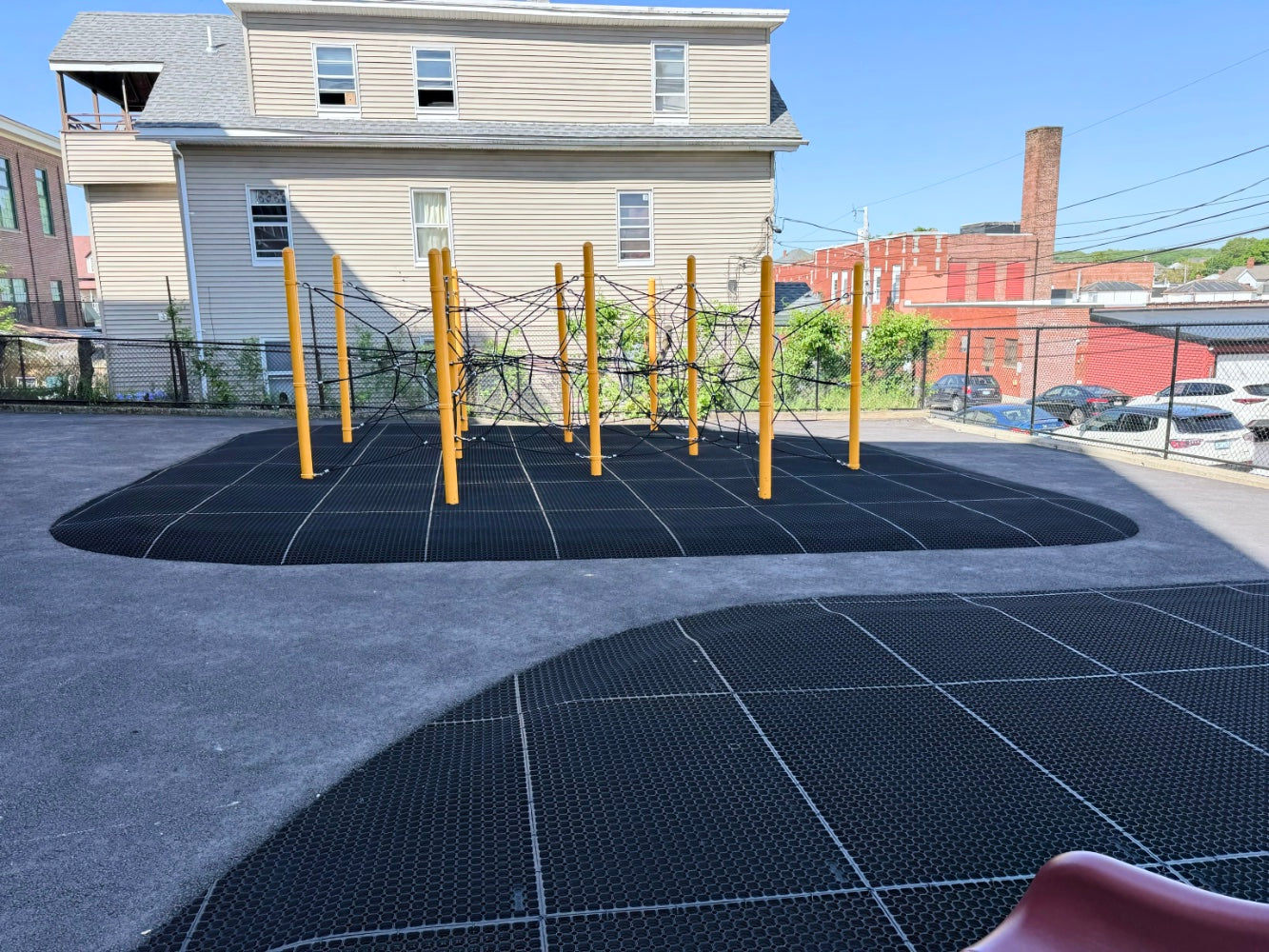 matting over engineered wood fiber for sale