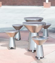 Sonic Architecture Drum Table and Seats