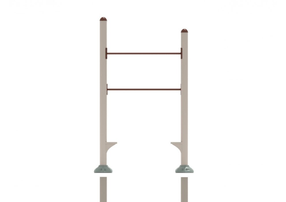 Playground Fitness Inclined Quadruple Station Chin Up Bars