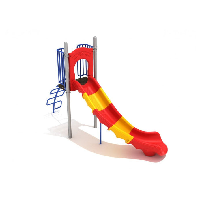 Playground Equipment 5 Foot Slide with Snake Climber