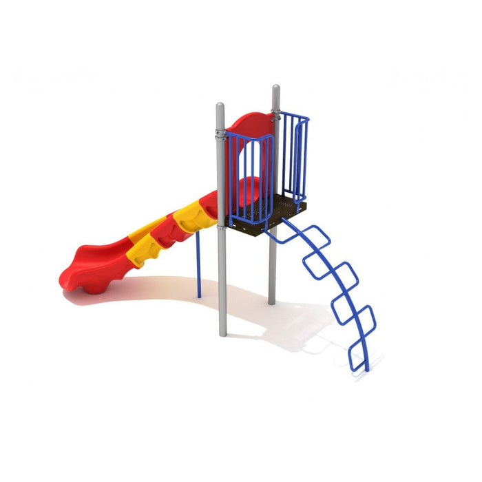 Playground Equipment 5 Foot Slide with Snake Climber