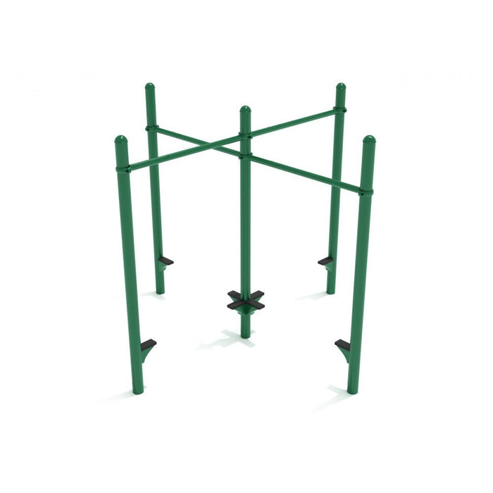 Playground Fitness Quadruple Pull-up Bar Unit