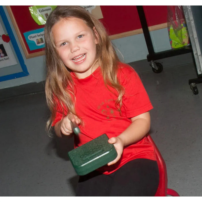 PlayMore Design Eco Percussion Set (24 Recycled Plastic Instruments) - Green/Cedar