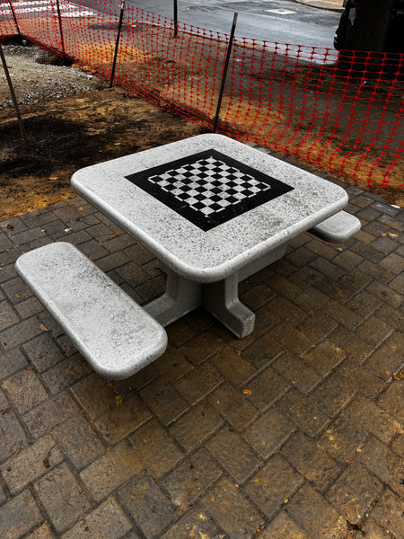 Concrete Chess Table