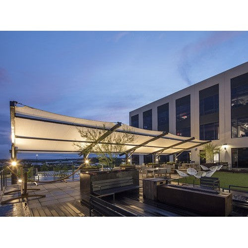 Slanted Cantilever Wing Cabled Shade Structure (Restaurant Style)