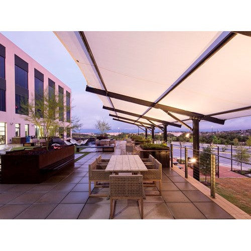 Slanted Cantilever Wing Cabled Shade Structure (Restaurant Style)