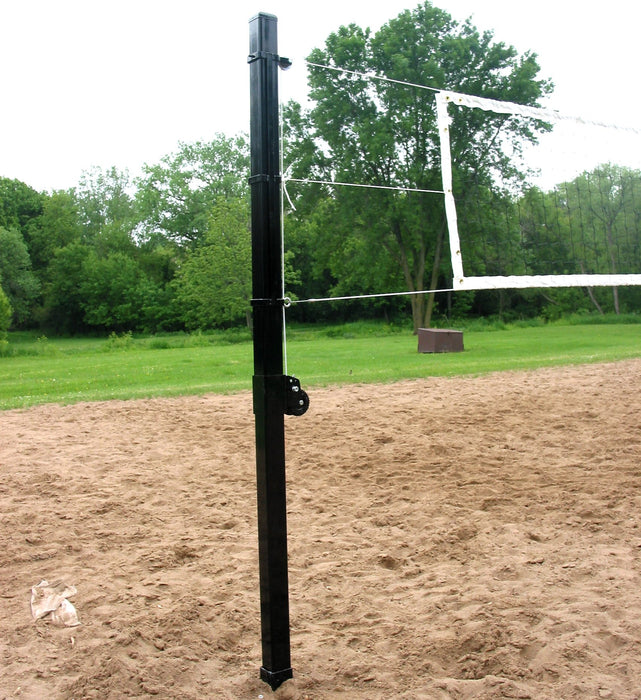 Douglas® VBS-3 SQ Outdoor Power Volleyball System, 3″ SQ Steel, Black