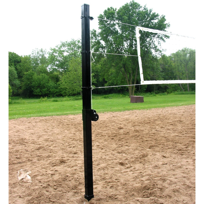 Douglas® VBS-3 SQ Outdoor Power Volleyball System, 3″ SQ Steel, Black