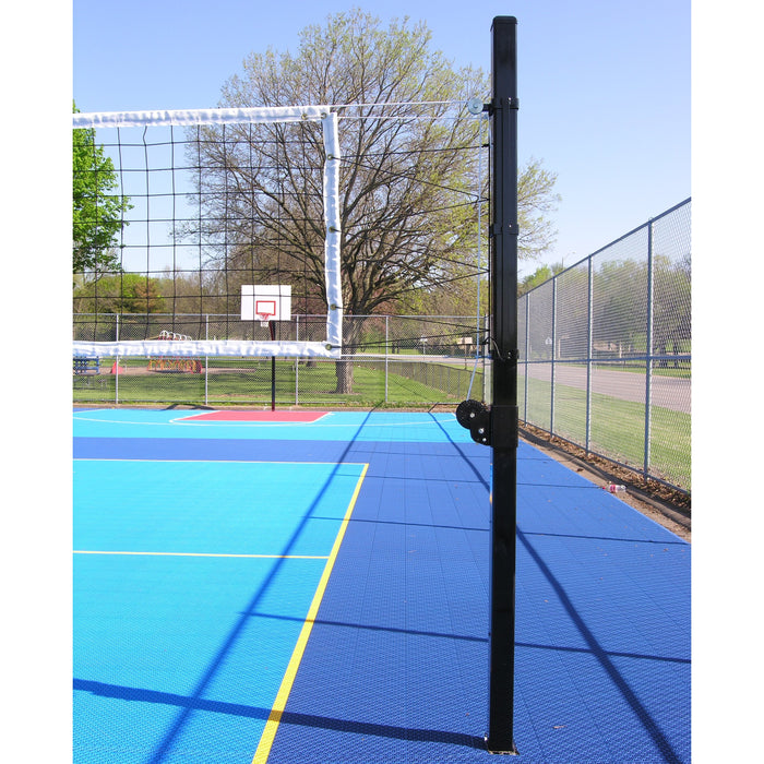 Douglas® VBS-3 SQ Outdoor Power Volleyball System, 3″ SQ Steel, Black