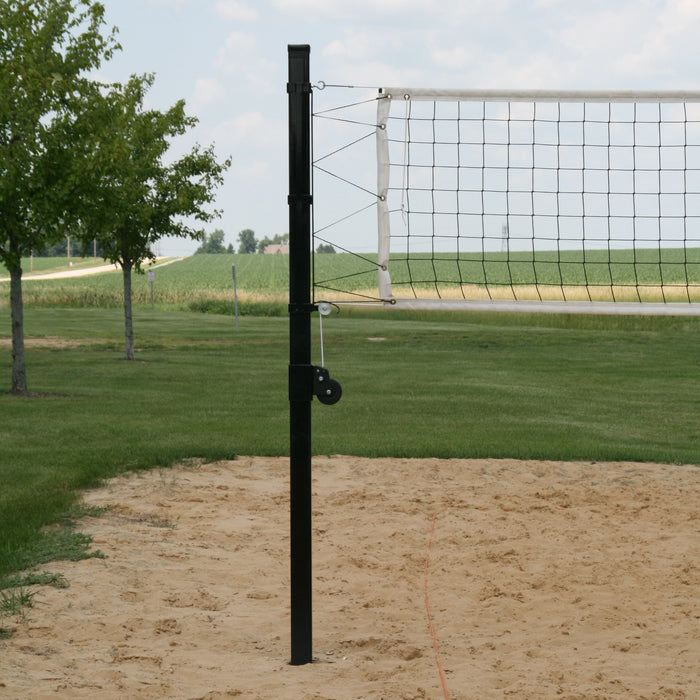 Douglas® VBS-3 SQ Outdoor Power Volleyball System, 3″ SQ Steel, Black