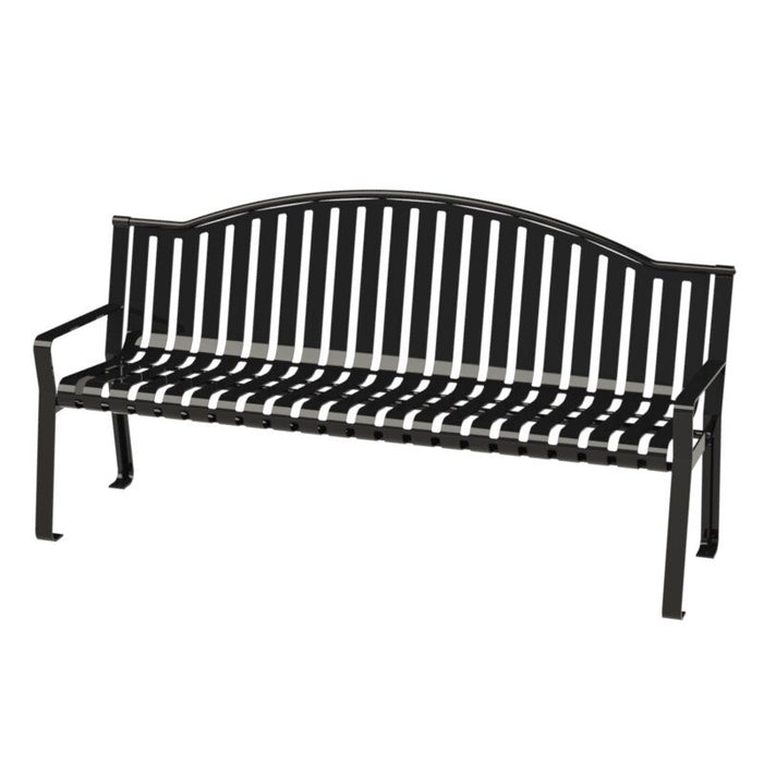 Parkitect Arch Back Strap Formed Bench