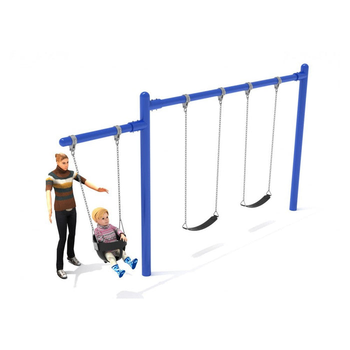 Playground Equipment 7/8 feet high Elite Cantilever Swing - 1 Bay 1 Cantilever