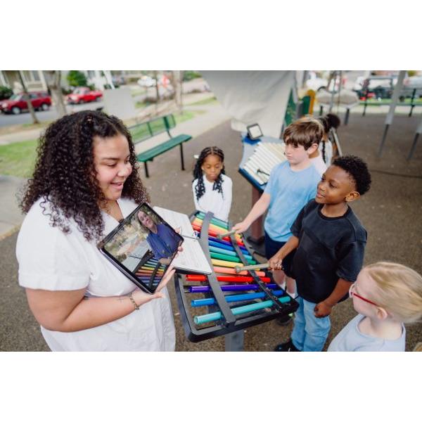 Freenotes Harmony Park Device Holder Stand- The Harmony Method™ (Outdoor Music Instruments)