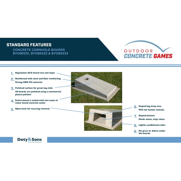 Concrete Cornhole / Bag Toss – BYOB5532