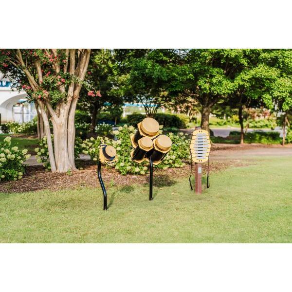 Freenotes Harmony Park Honeycomb Congas (Outdoor Music Instruments)
