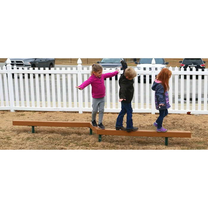 Playground Balance Course Infinity Playgrounds- Balance Beam Zig Zag — Outdoor Workout Supply