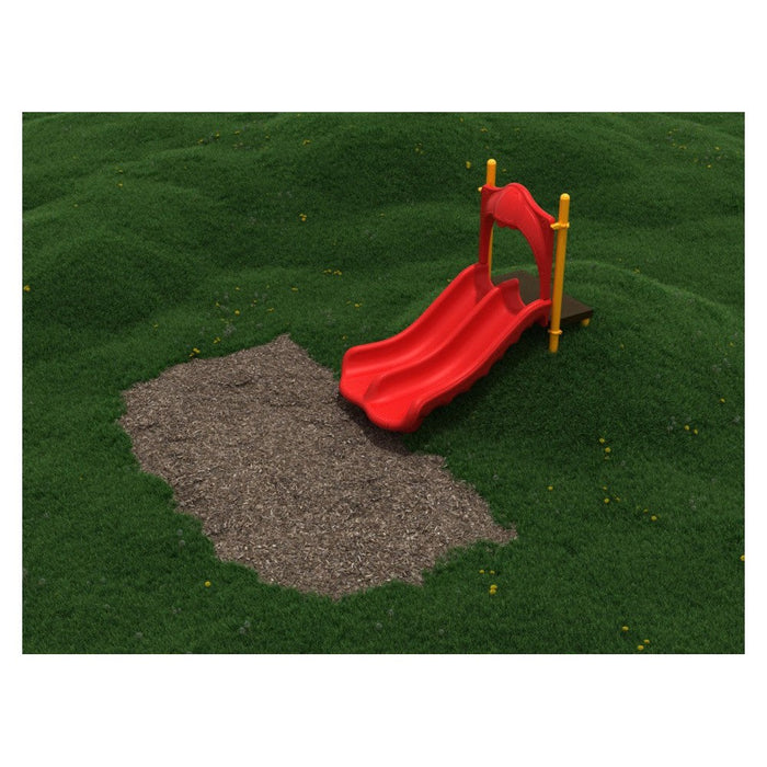 Playground Equipment 3 Foot Double Straight Embankment Slide