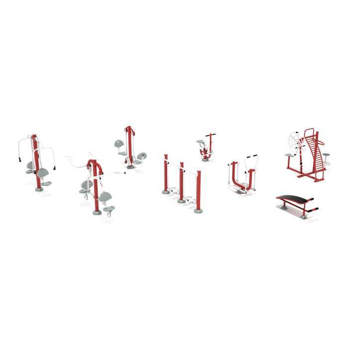 Playground Fitness No Shortcuts Outdoor Fitness Equipment Package