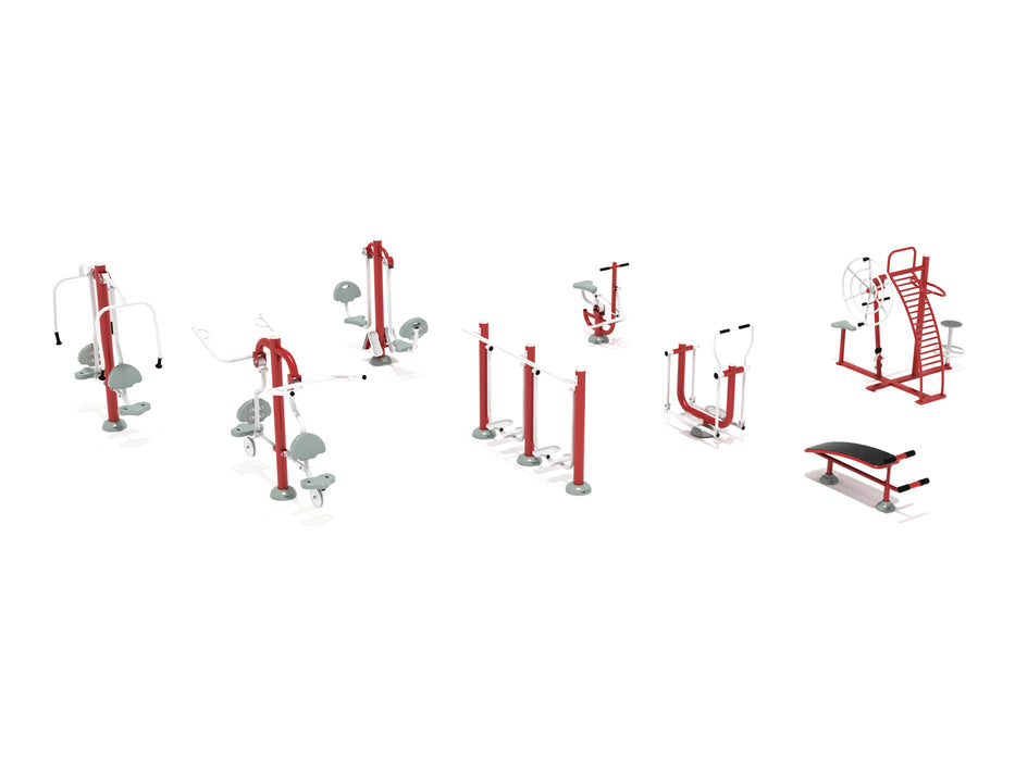 Playground Fitness No Shortcuts Outdoor Fitness Equipment Package