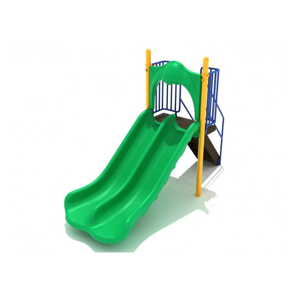 Straight Slide Playground Equipment 4 Foot Double Straight Slide — Outdoor Workout Supply