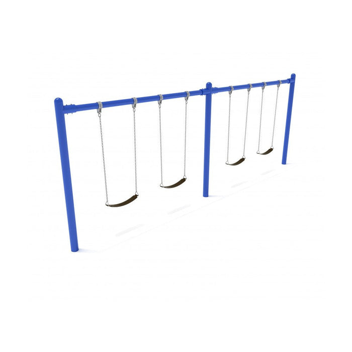 Playground Equipment 8 feet high Elite Single Post Swing - 2 Bays