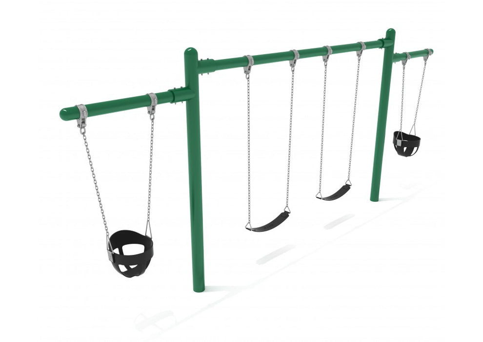 Playground Equipment 7/8 feet high Elite Cantilever Swing - 1 Bay 2 Cantilevers