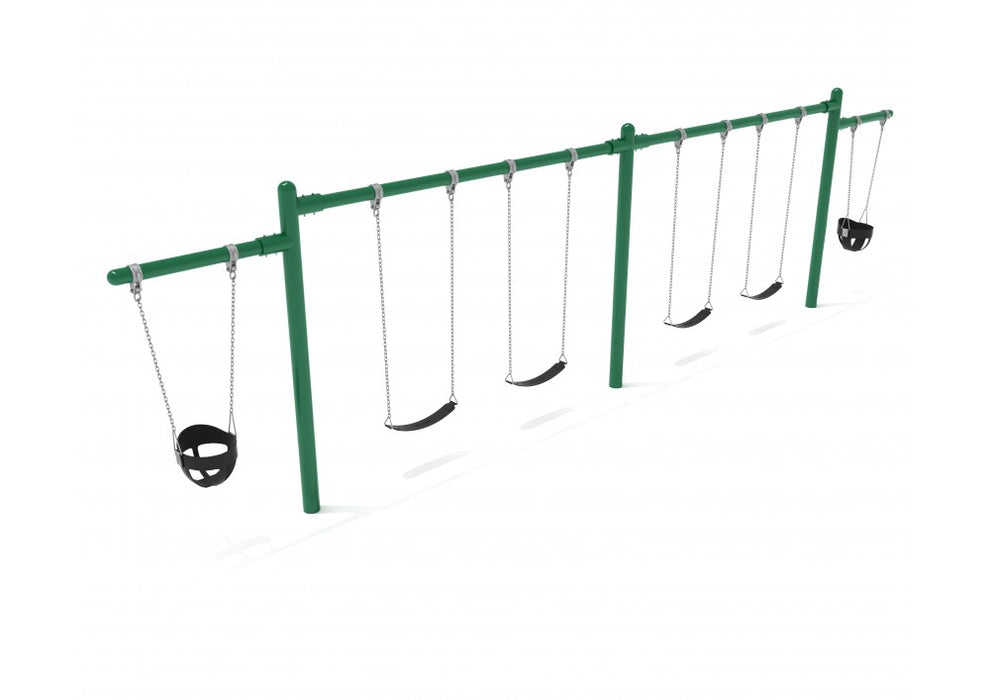 Playground Equipment 7/8 feet high Elite Cantilever Swing - 2 Bays 2 Cantilevers