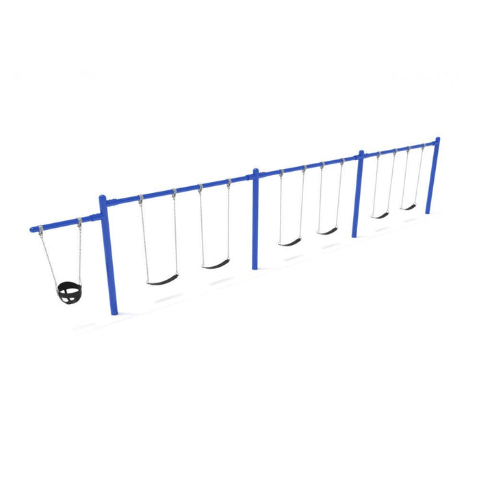 Playground Equipment 7/8 feet high Elite Cantilever Swing - 3 Bays 1 Cantilever