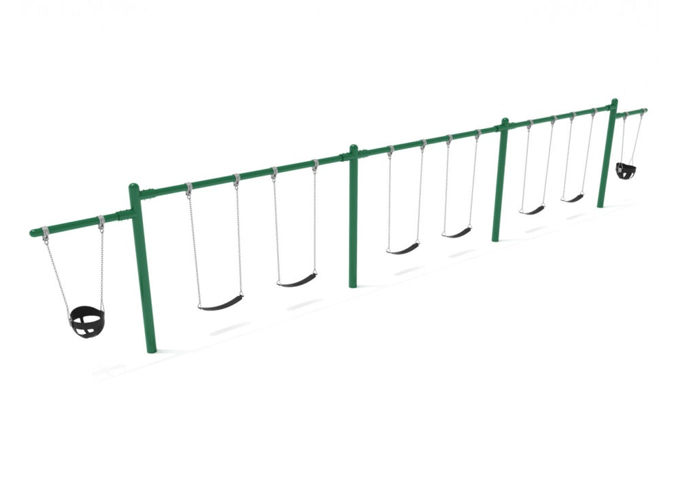 Playground Equipment 7/8 feet high Elite Cantilever Swing - 3 Bays 2 Cantilevers