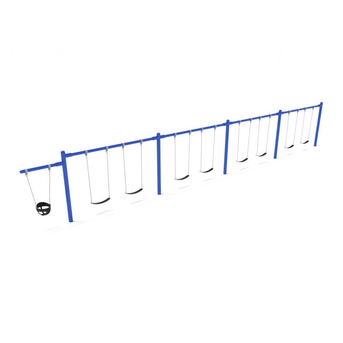 Playground Equipment 7/8 Feet High Elite Cantilever Swing - 4 Bays 1 Cantilever