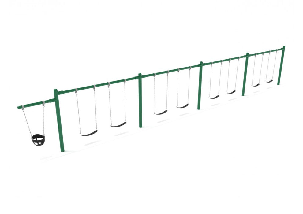 Playground Equipment 7/8 Feet High Elite Cantilever Swing - 4 Bays 1 Cantilever