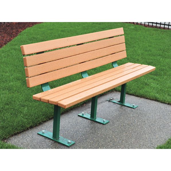 Poly Bench SE-5165 6ft Poly Bench (Recycled Poly Bench) — Outdoor Workout Supply