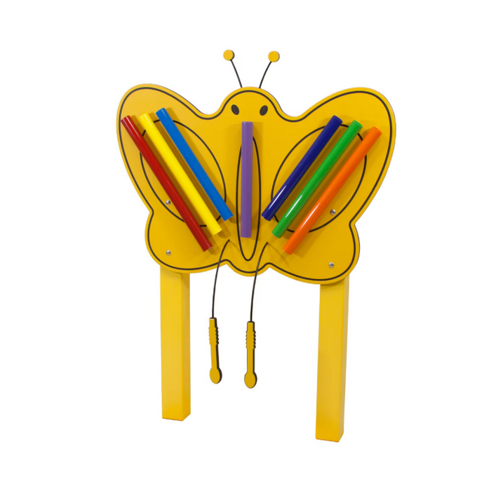 EnSoul Butterfly 7 Rainbow Chimes In Ground - Yellow/Black