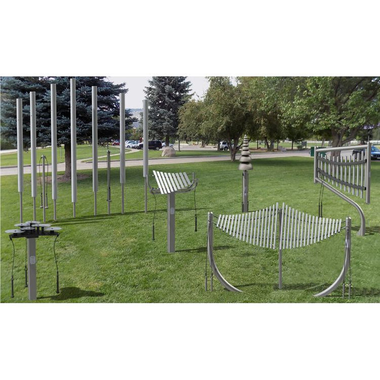 Outdoor Step Instruments Freenotes Harmony Park Sculptural Ensemble (Outdoor Music Instruments ...