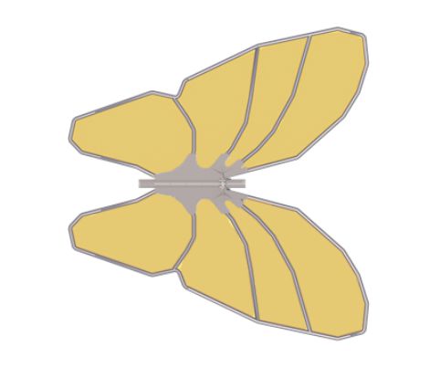 Butterfly Wings-Flat Shade Structure