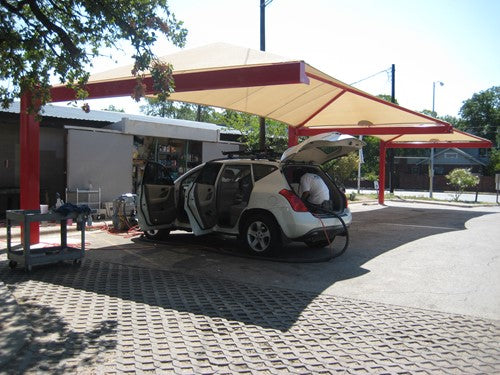 Full Hip Cantilever Shade Structure (Car Wash Style Shade)