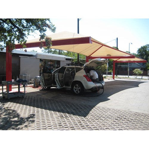 Full Hip Cantilever Shade Structure (Car Wash Style Shade)