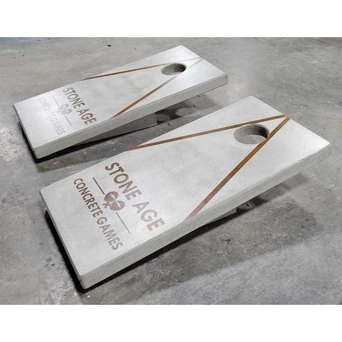 Stone Age Cantilever Concrete Cornhole Boards (Set of Two)