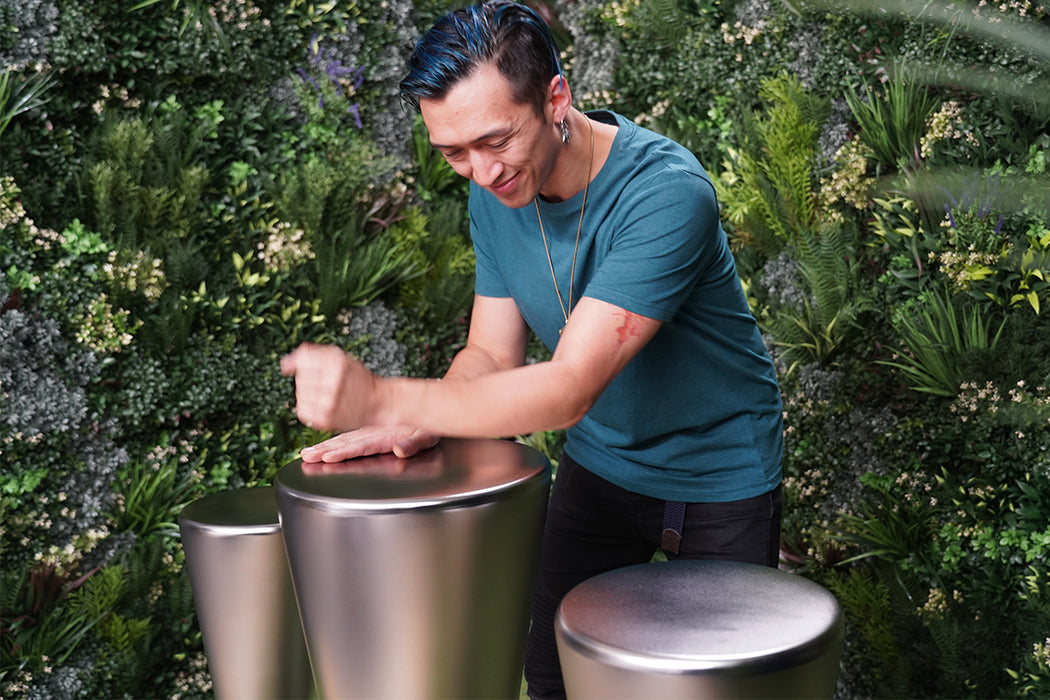 Percussion Play Djembes