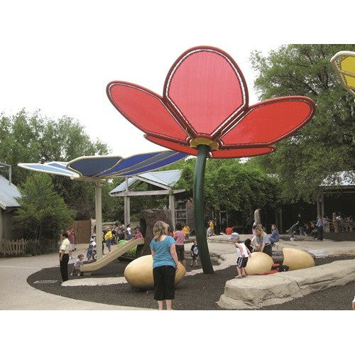 Flower Petals-Up Shade Structure