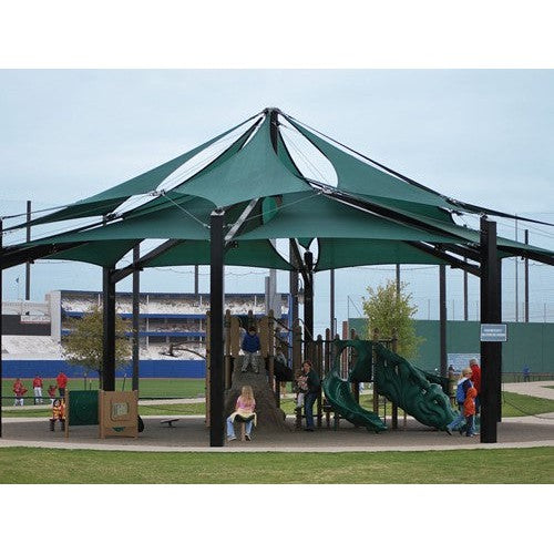 Super Span Octagon Multi-Level Multi-Panel Shade Structure