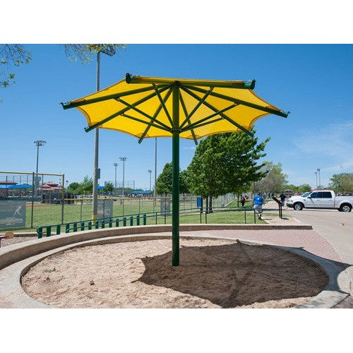 Single Post Octagon Shade Structure