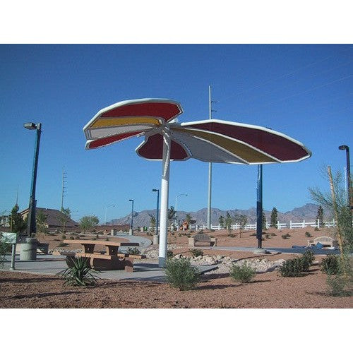 Butterfly Wings-Down Shade Structure